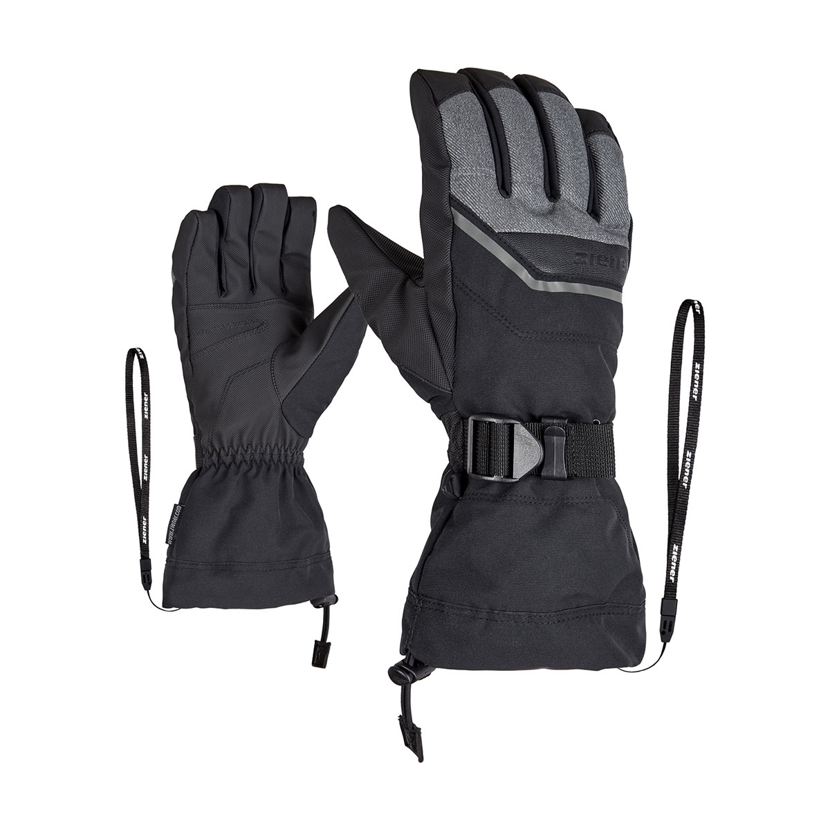 GREY DENIM ski ZIENER Intersport AS(R) GILLIAN Butsch alpine glove |